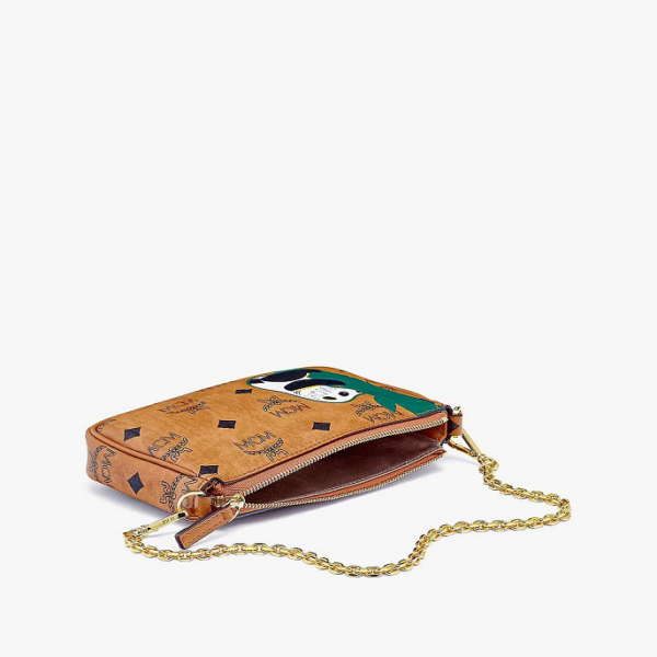 Túi MCM Zoo Panda Crossbody Visetos Cognac MYZBSXL01CO001 - Ảnh 2