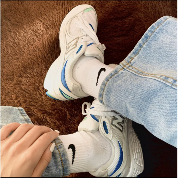 Giày New Balance 2002R 'White Blue' ML2002RW - Ảnh 2