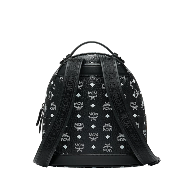Túi MCM Stark Backpack in White Logo Visetos MMK9SVE49BV001 - Ảnh 3