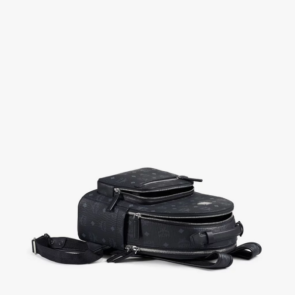 Túi MCM Stark Backpack Visetos Black MMKAAVE08BK001 - Ảnh 3