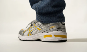 Alternative view of Giày Asics Gel-1090 'White Citrus' 1201A673-100