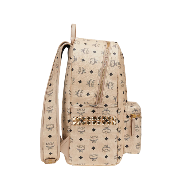 Túi MCM Stark Side Studs Backpack in Visetos MMK6SVE38IG001 - Ảnh 3