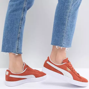 Alternative view of Giày Puma Suede Orange White 365073-15
