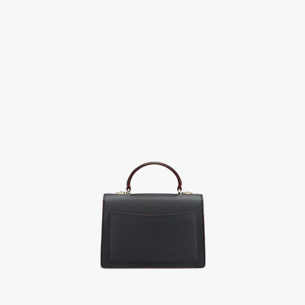 Túi MCM Patricia Bag Visetos Black Cognac Pink MWE9SPA26BK001 - Ảnh 4