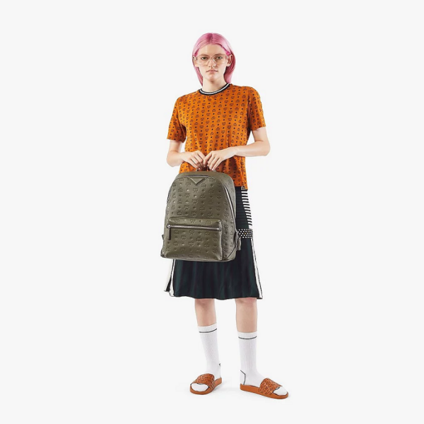 Túi MCM Neo Duke Backpack Dark Green MMKASDK01JH001 - Ảnh 3