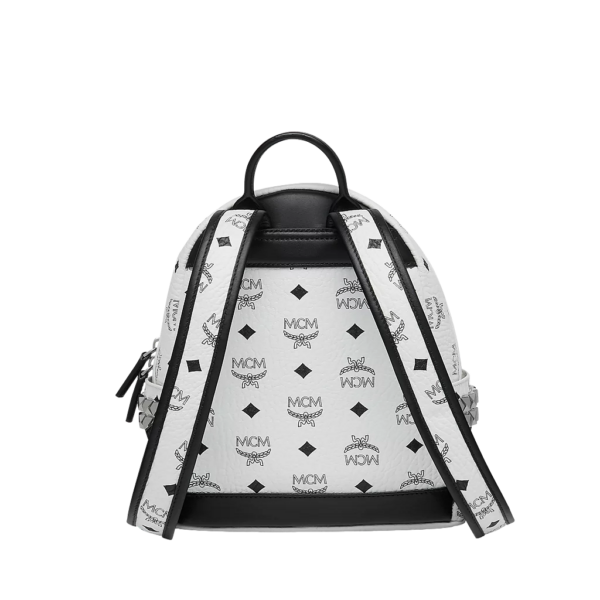 Túi MCM Stark Side Studs Backpack in Visetos MMK6SVE41WT001 - Ảnh 3
