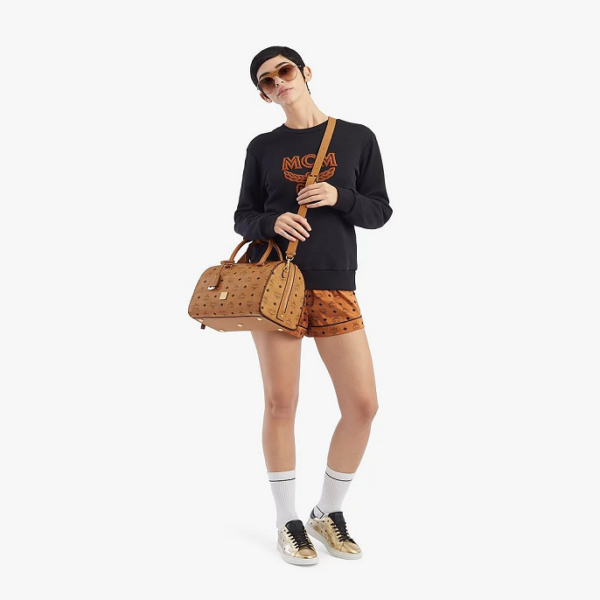 Túi MCM Essential Boston Bag Cognac MWBAASE01CO001 - Ảnh 3