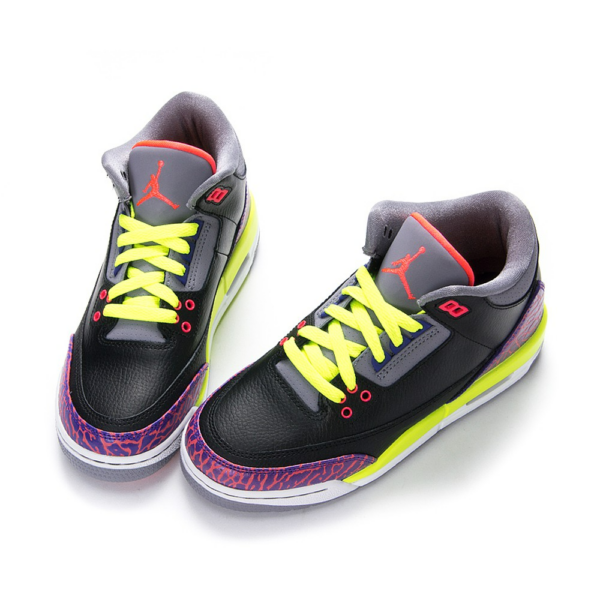 Giày Nike Air Jordan 3 Retro GS 'Black Atomic Red' 441140-039 - Ảnh 5