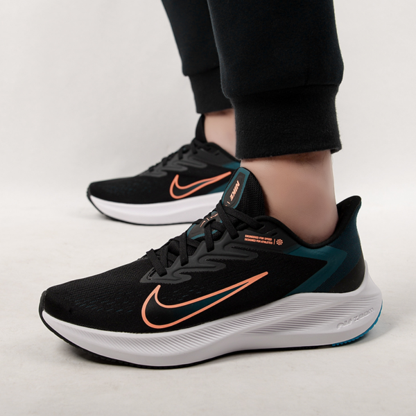 Giày Nike Air Zoom Winflo 7 'Black Atomic Orange' CJ0291-013 - Ảnh 3