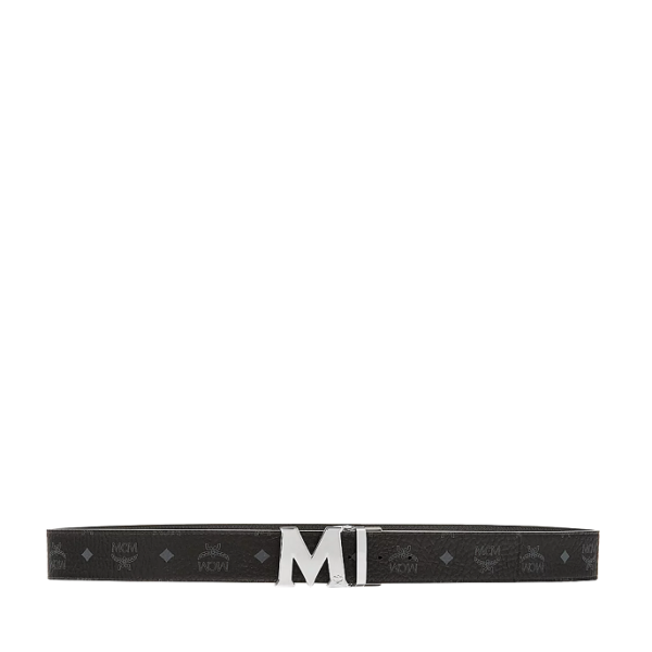 Thắt Lưng MCM Claus M Reversible Belt Visetos Black MXBAAVI01BK001 - Ảnh 4