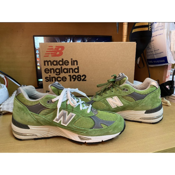 Giày New Balance 991 Made In England 'Bright Green' M991GRN - Ảnh 6