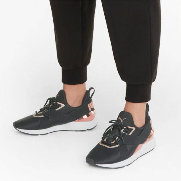 Giày Puma Wmns Muse X3 'Black Metallic Pink' 375131-01 - Ảnh 3