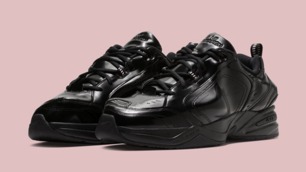 Giày Nike Martine Rose x Air Monarch IV 'Triple Black' AT3147-001 - Ảnh 5
