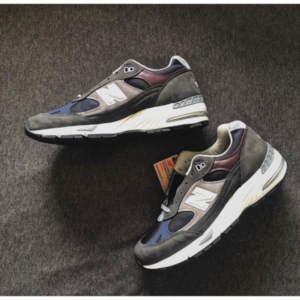 Giày New Balance 991 Made In England 'Olive White' M991GNN - Ảnh 6