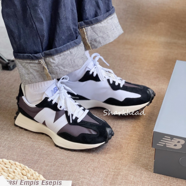 Giày New Balance 327 'Black White' MS327LB1 - Ảnh 4