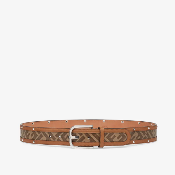 Thắt Lưng Fendi Brown Fabric Belt 7C0400A8V3F18AT - Ảnh 3