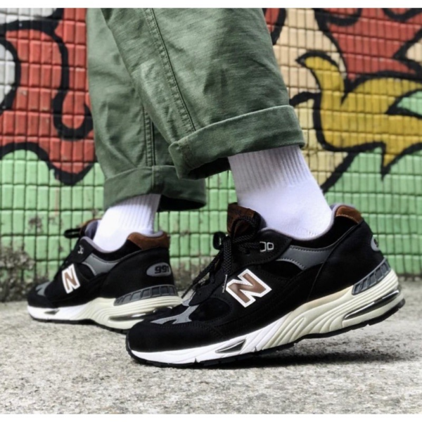 Giày New Balance 991 Made In England 'Black Brown' M991KT - Ảnh 2