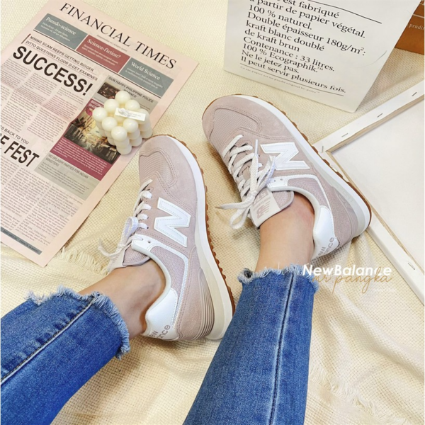 Giày New Balance Wmns 574 Logwood WL574PA2 - Ảnh 3