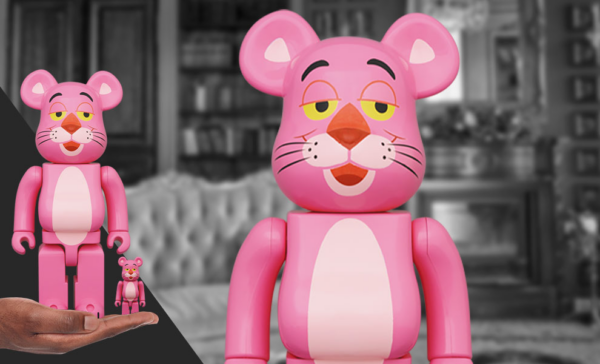 Mô Hình Bearbrick Pink Panther - Ảnh 2