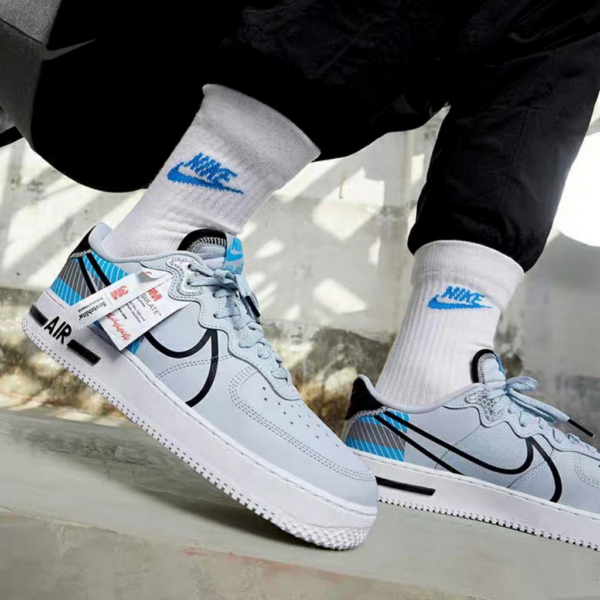 Giày Nike 3M x Air Force 1 LX Baltic Blue CT3316-001 - Ảnh 3