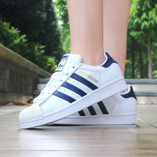 Giày Adidas Superstar 'White Royal' B41996 - Ảnh 2