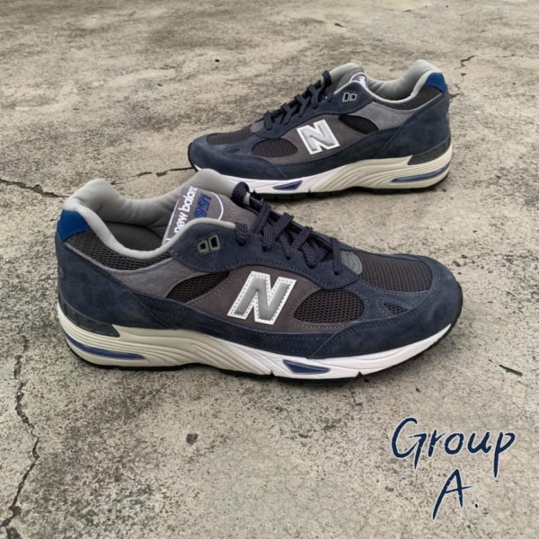 Giày New Balance 991 Made In England 'Grey Blue' M991GRB - Ảnh 5
