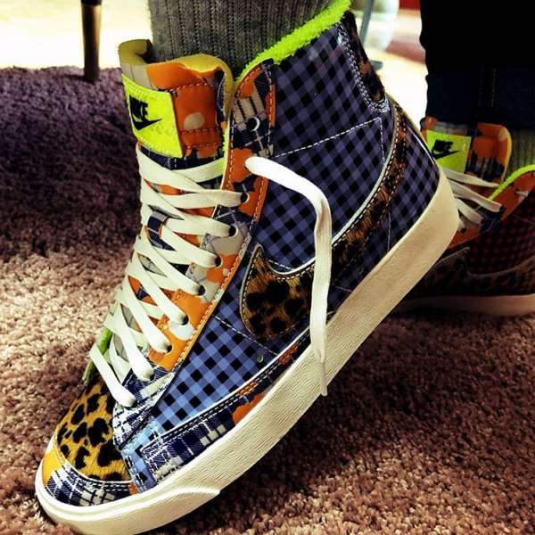 Giày Nike Blaze Mid Gel 'Wild Print Flannel' CJ4239-491 - Ảnh 4