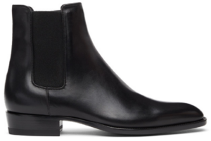 Giày Saint Laurent Wyatt Smooth Leather Chelsea Boot Black 6341951YL001000