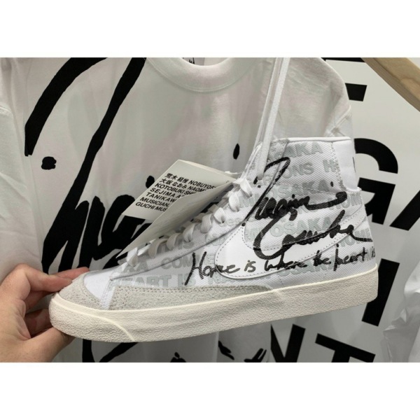 Giày Nike Blazer Mid 'Comme des Garcons x Naomi Osaka' DA5383-100 - Ảnh 3