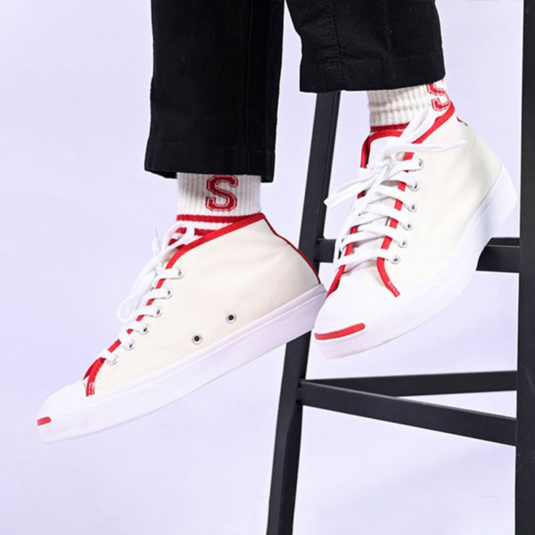 Giày Converse Jack Purcell Open Smile To Help Fashion Casual 168994C - Ảnh 2