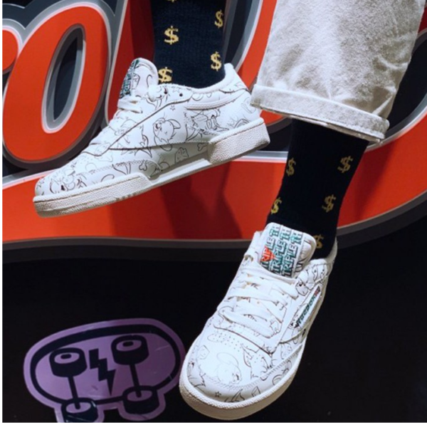 Giày Reebok Tom & Jerry x Club C 'Sketch' FX4011 - Ảnh 3
