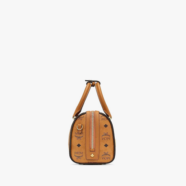 Túi MCM Essential Boston Bag in Visetos Original MWBBASE01CO001 - Ảnh 4