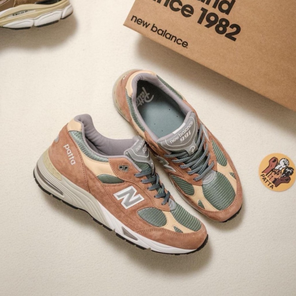 Giày New Balance Patta x Wmns 991 'Dusty Pink' W991PAT - Ảnh 4