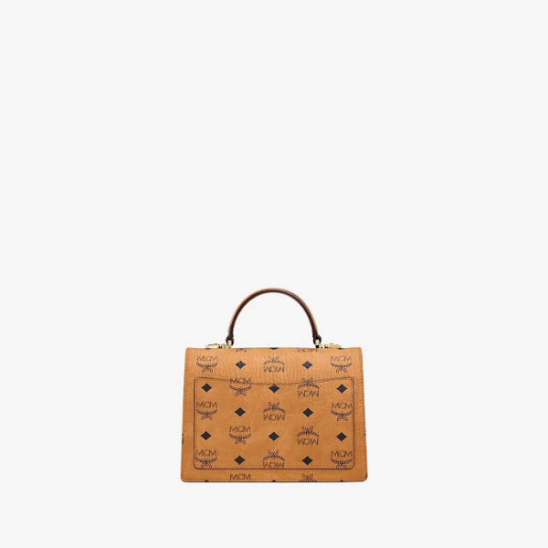 Túi MCM Patricia Satchel Visetos Cognac MWE8APA69CO001 - Ảnh 6