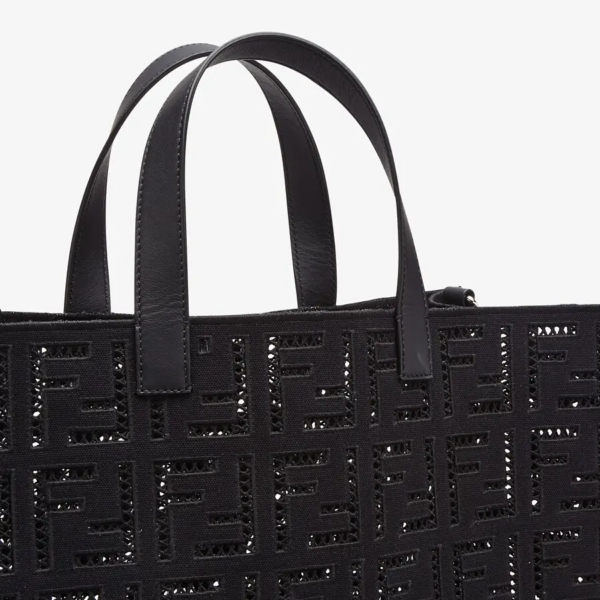 Túi Fendi Shopper Canvas Bag 'Black' 7VA390-AFC1-F0GXN - Ảnh 4