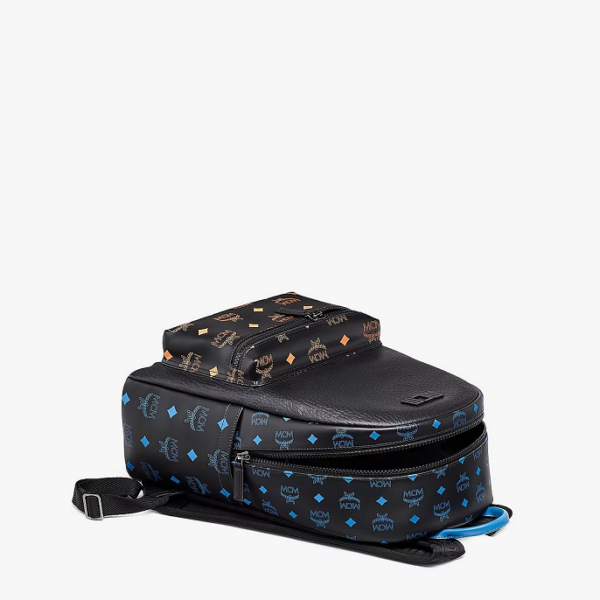 Túi MCM Stark Backpack in Color Splash Logo Leather MMKBASX04BK001 - Ảnh 4