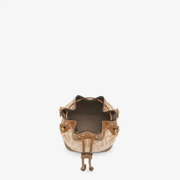 Túi Fendi Mon Tresor FF Wool Mini-Bag 'Beige' 8BS010-AHJF-F1F24 - Ảnh 4