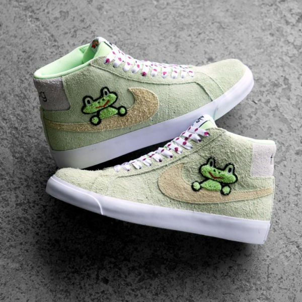 Giày Nike Frog Skateboards x Blazer Mid SB QS 'Frog Skateboards' AH6158-300 - Ảnh 3