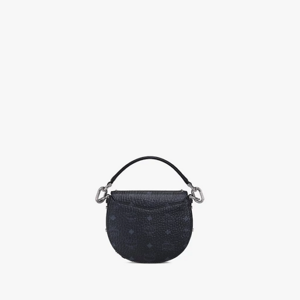 Túi MCM Patricia Shoulder Bag in Studded Outline Visetos MWSAAPA04BK001 - Ảnh 4