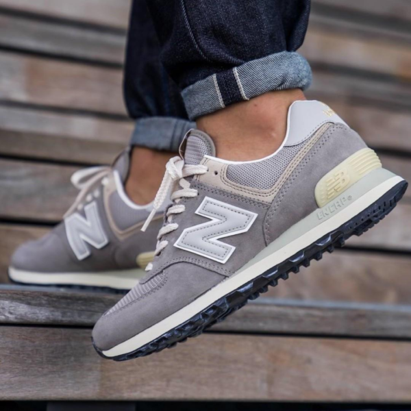 Giày New Balance 574 Steel Grey ML574GYG - Ảnh 3