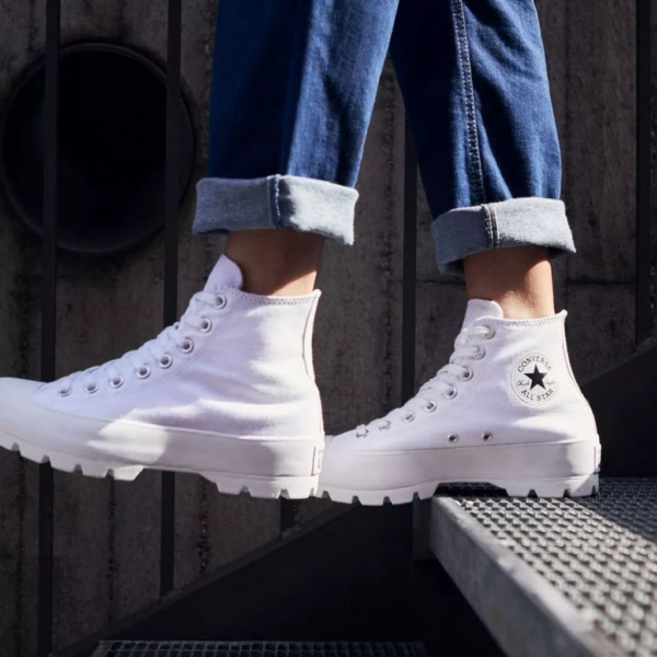 Giày Converse Wmns Chuck Taylor All Star High Lugged 'White' 565902C - Ảnh 2