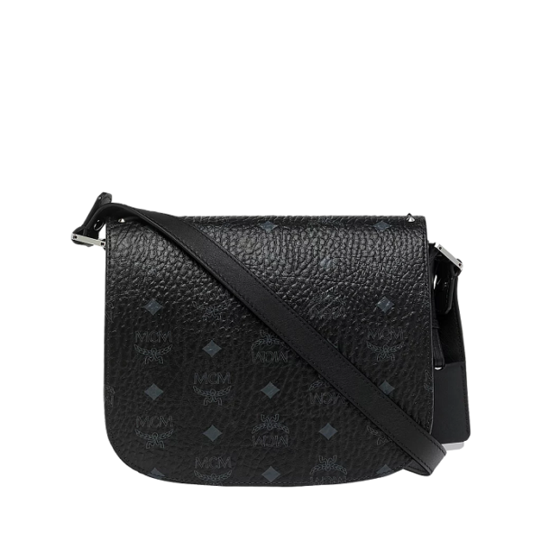 Túi MCM Patricia Shoulder Bag in Studded Outline Visetos MWS8APA24BK001 - Ảnh 4