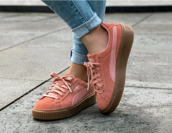 Giày Puma Suede Platform Animal Womens 'Cameo Brown' 365109-02 - Ảnh 3