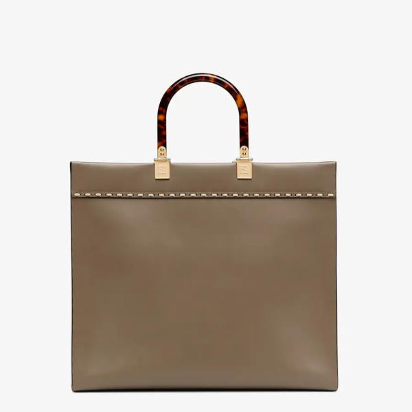 Túi Fendi Sunshine Medium Leather Elaphe Shopper 'Gray' 8BH386-AHN5-F1FEN - Ảnh 4