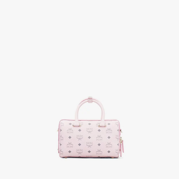 Túi MCM Essential Boston Bag Visetos 'Pink' MWB9SSE67QH001 - Ảnh 4