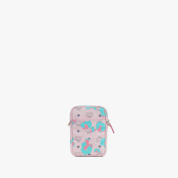 Túi MCM Tech Crossbody Floral Leopard Pink Blue MMRASLF01QI001 - Ảnh 4