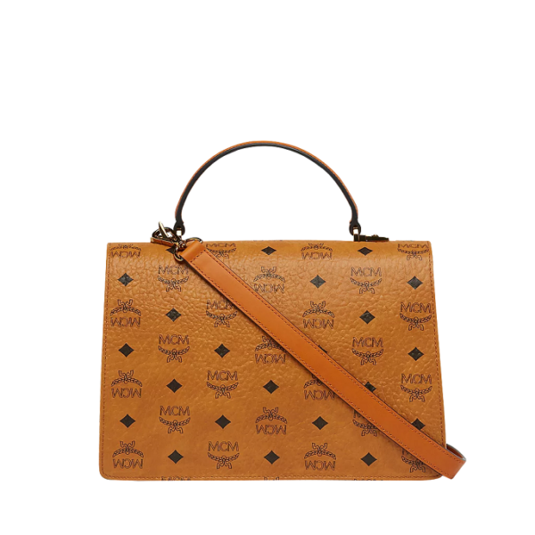 Túi MCM Patricia Pocket Satchel in Visetos MWE8SPA67CO001 - Ảnh 3