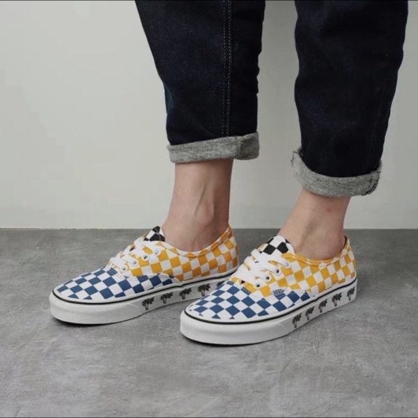 Giày Vans Authentic 'Sidewall Palm Tree Checkerboard' VN0A348A40P - Ảnh 2