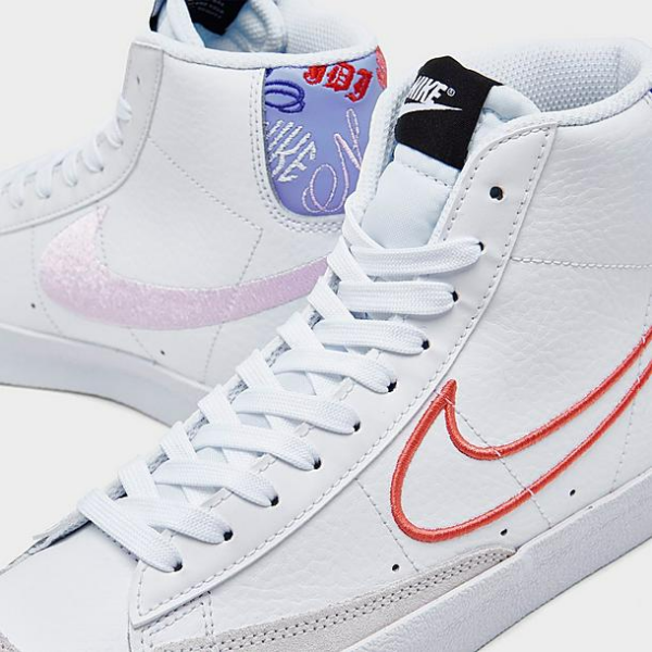 Giày Nike Blazer Mid '77 SE GS 'White Magic Ember' DJ0265-100 - Ảnh 4