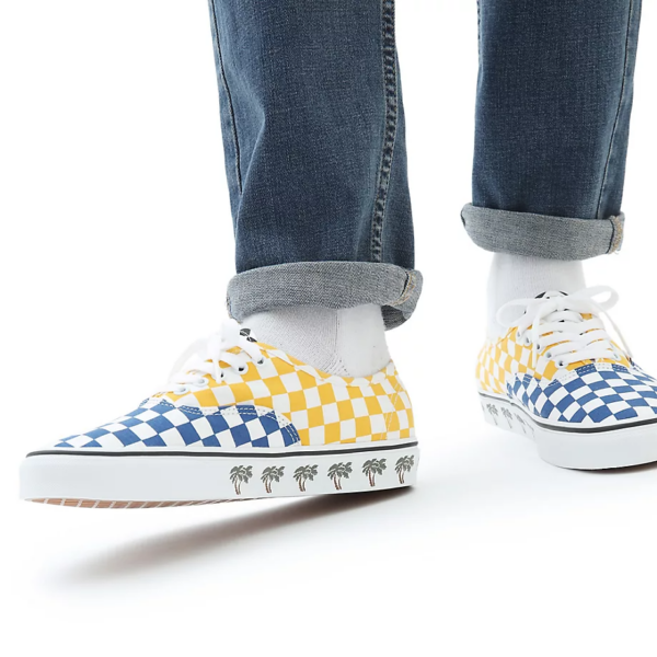 Giày Vans Authentic 'Sidewall Palm Tree Checkerboard' VN0A348A40P - Ảnh 3